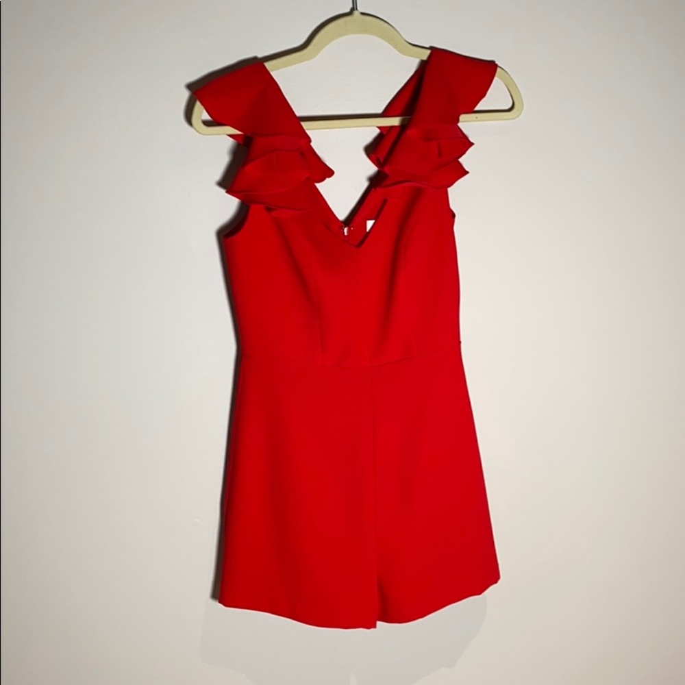 Amanda Uprichard - P - red - jumpsuit with shorts